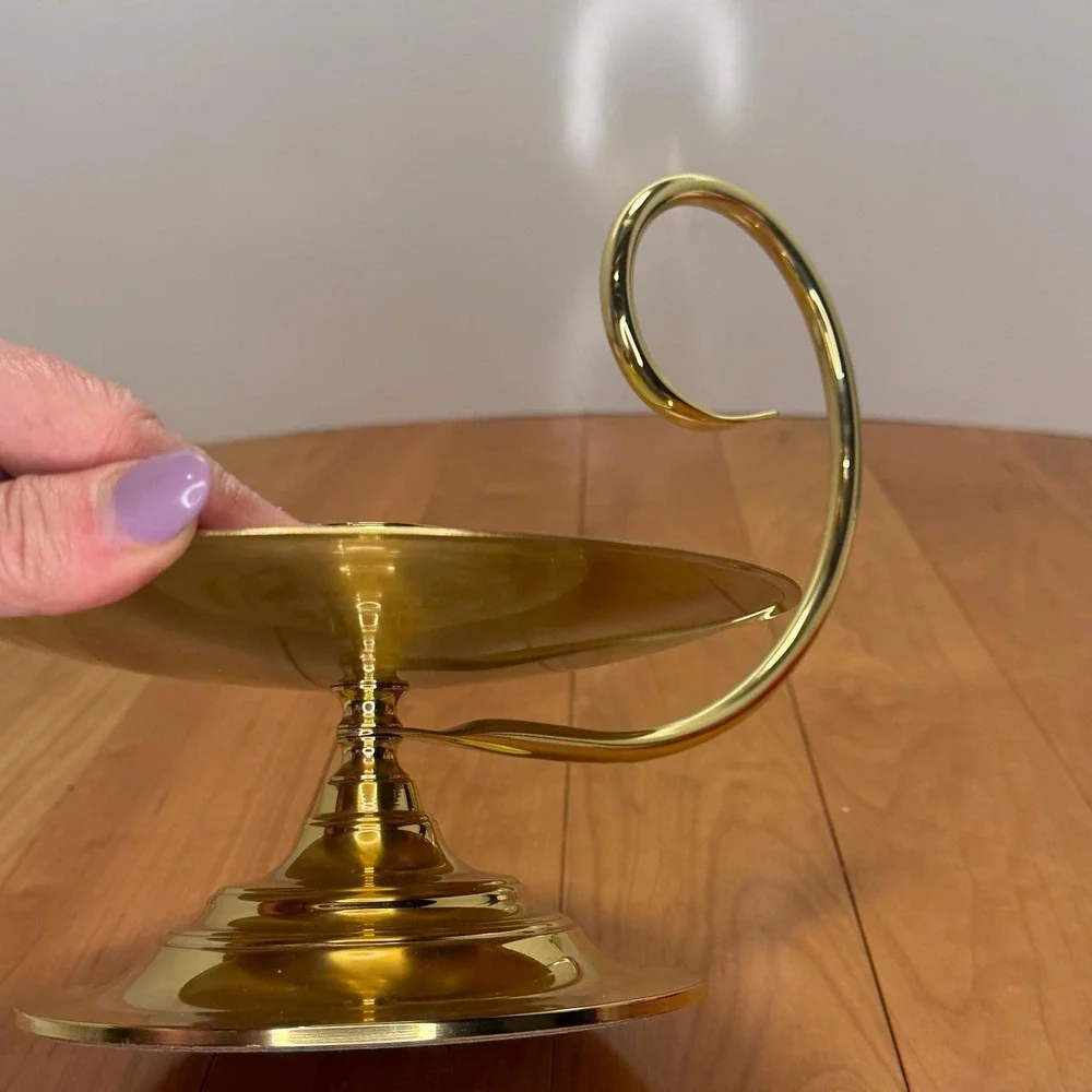 Baldwin Brass Chamberstick Candle Holder – Large 10.5